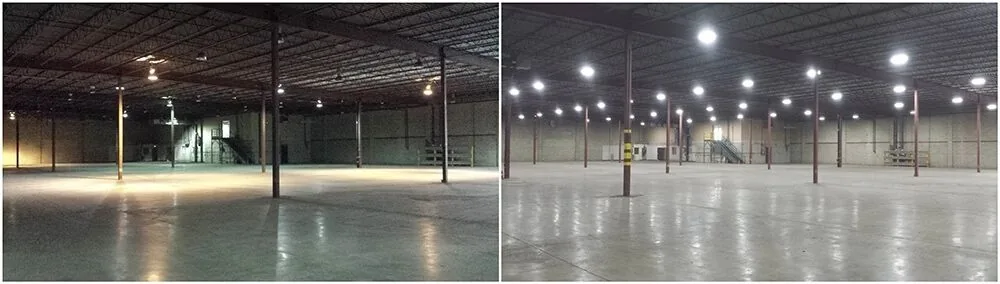 Bradley warehouse after the retrofit